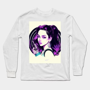 retro album cover 90's v1 Long Sleeve T-Shirt